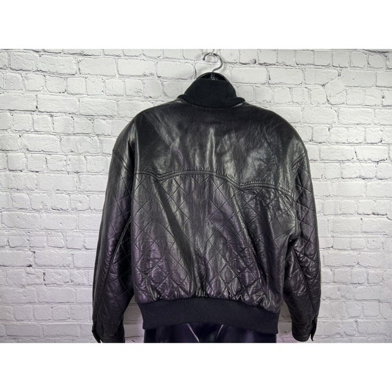 vtg Lillie Rubin womens lambs leather quilted bom… - image 2