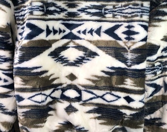 Vtg 80’sDonnyBrook aztec teddy bomber jacket sz s
