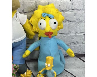 ヴィンテージ ザ シンプソンズ ぬいぐるみ 8 体とおもちゃのフィギュア