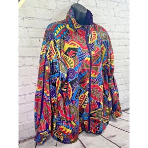 vtg 80's Lavon Jacket Unisex Track Windbreaker Bomber jacket sz XL image 4