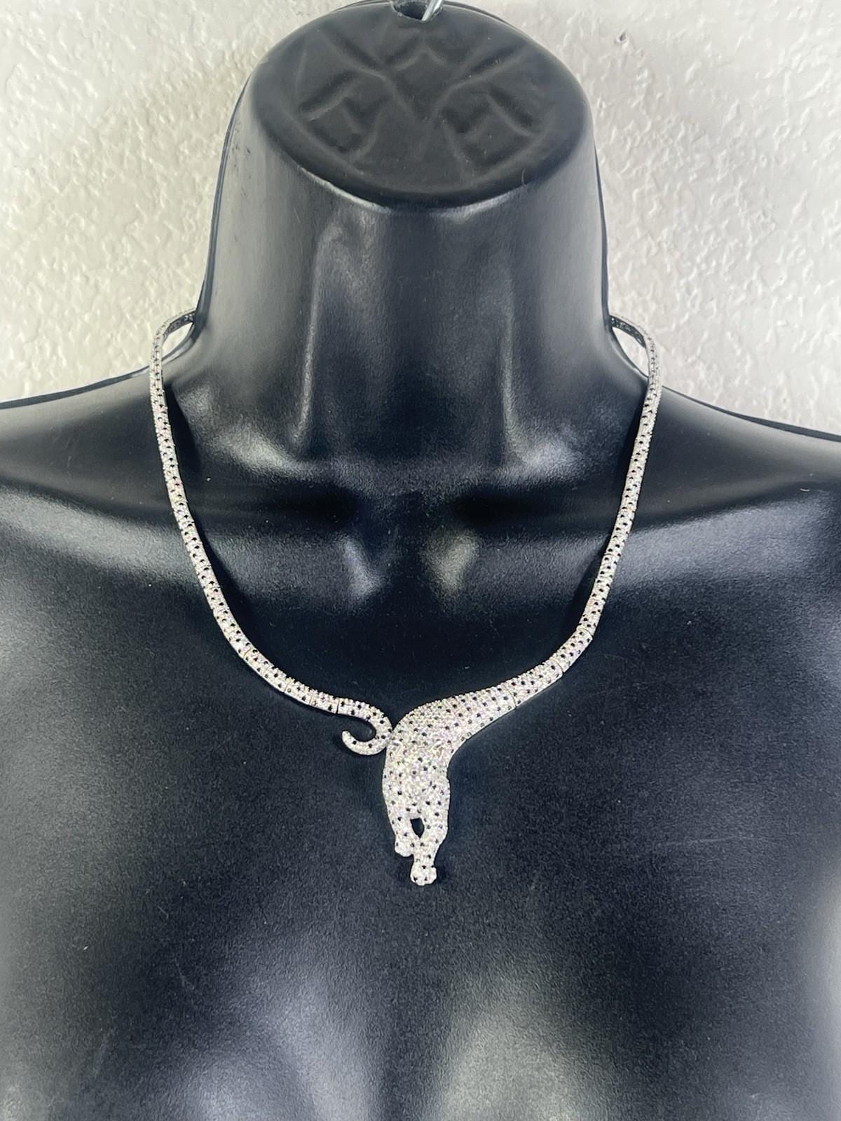 Vintage Leopard Necklace - Etsy