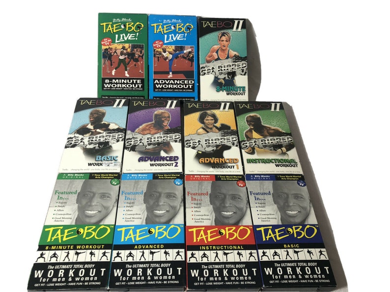 vtg Tae Bo original workout VHS mixed lot set of 11 excellent image 1