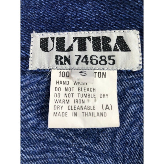 vtg 80's Ultra embellished batwing denim jacket s… - image 6