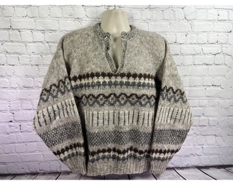 Vintage I MAGNIN by Himalaya Pullove Rawr Wool Sweater Mens sz L
