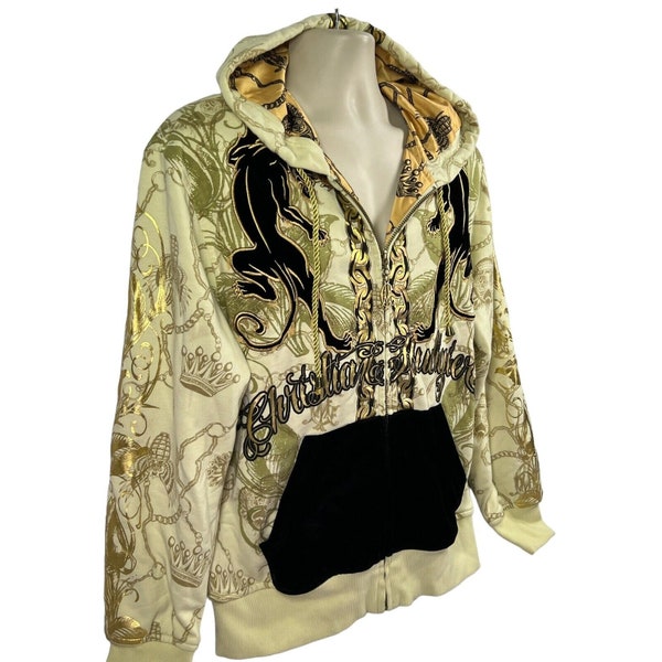 Christian Audigier Hoodie Etsy