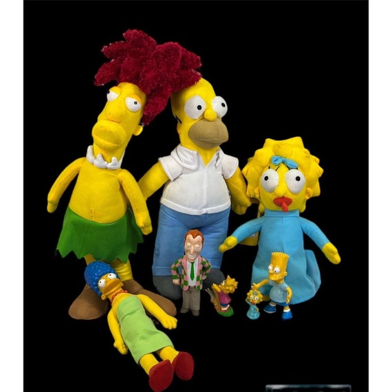 ヴィンテージ ザ シンプソンズ ぬいぐるみ 8 体とおもちゃのフィギュア
