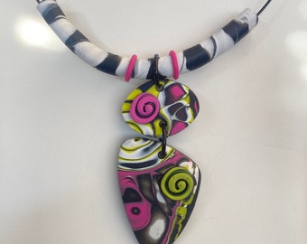 Sale polymer clay necklace