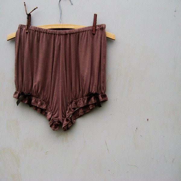 Fable Inspired Russet Brown Bicycle Bloomers Undergarments size Medium. Ready to Ship