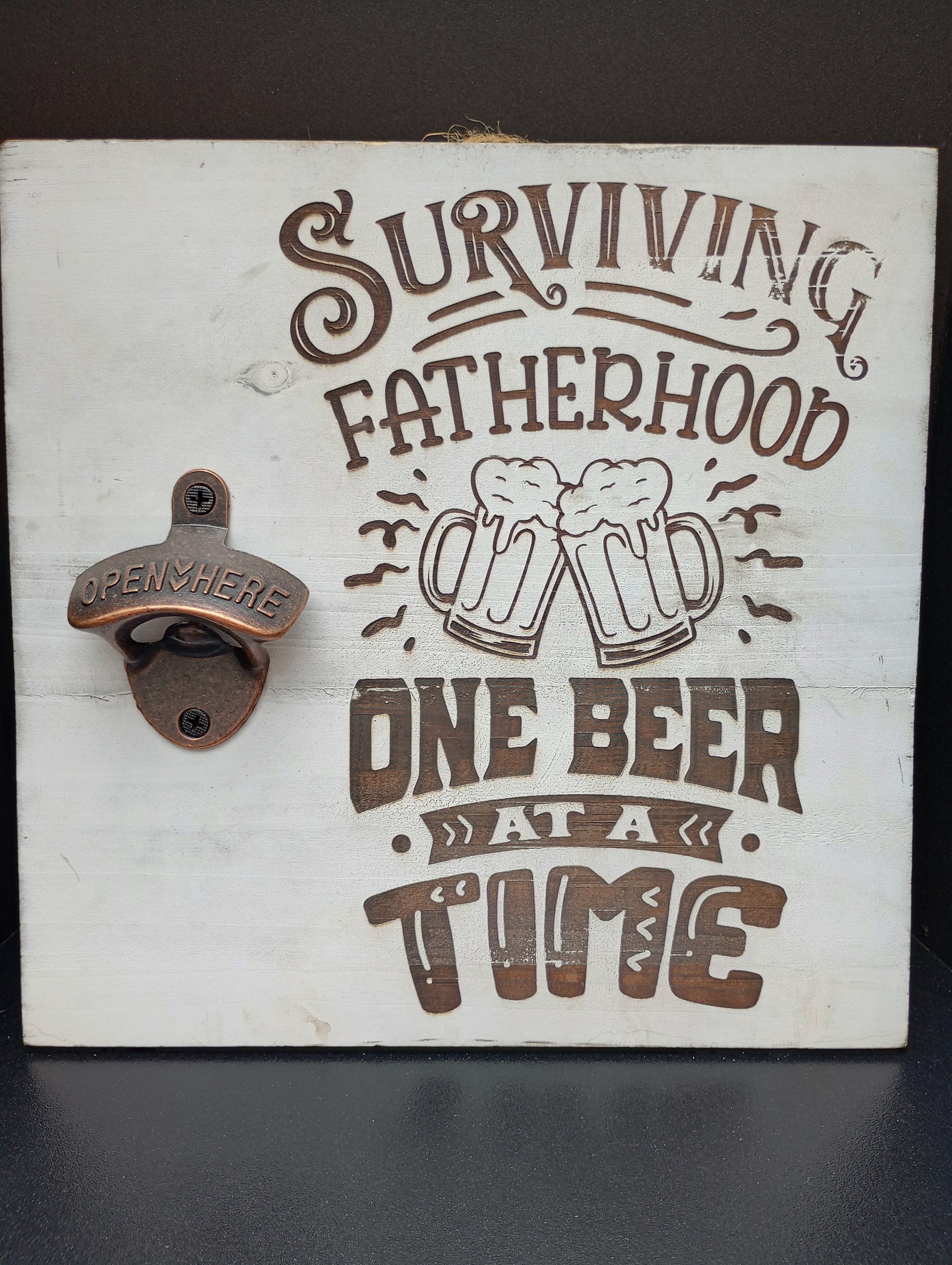 Surviving Fatherhood One Beer at a Time Bottle Opener - Thumbnail 3