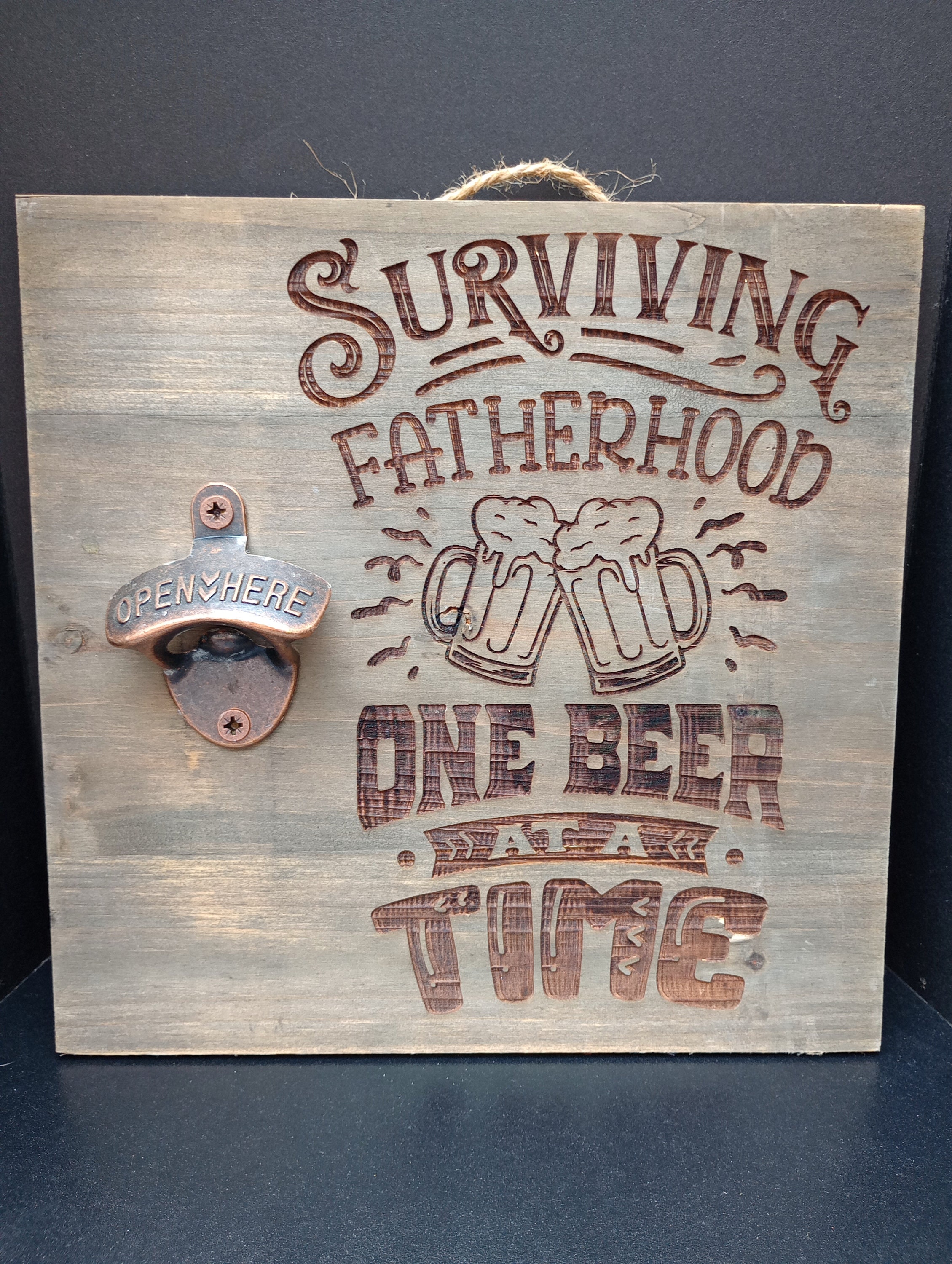 Surviving Fatherhood One Beer at a Time Bottle Opener - Thumbnail 4