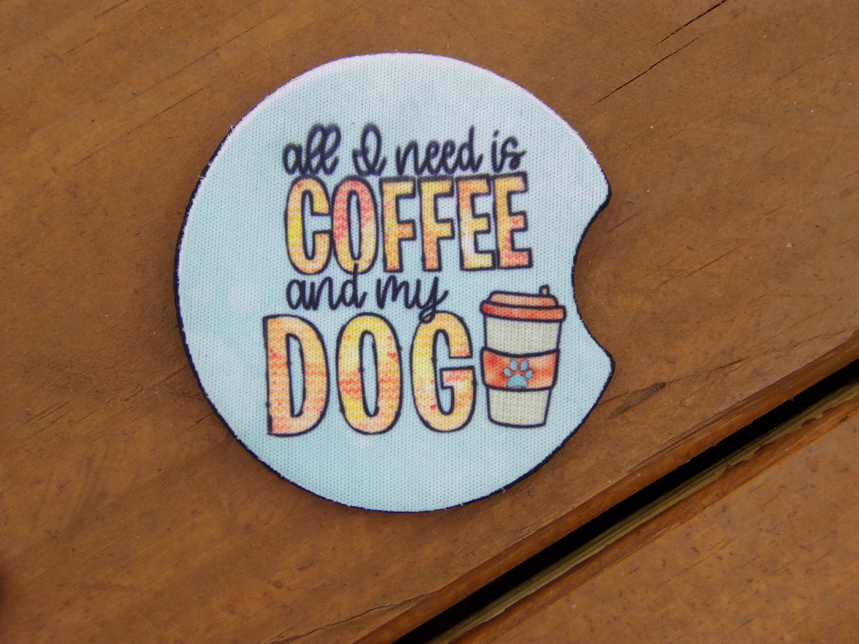 All I Need Is Coffee Car Coaster - Thumbnail 2
