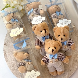 Portachiavi personalizzato orsacchiotto, bomboniere per baby shower, bomboniere per il primo compleanno, baby shower orsacchiotto, grazie mille, bomboniere per orsacchiotti