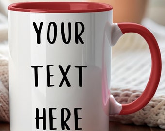 Taza de café personalizada - Taza de cerámica personalizada, regalo con frase divertida