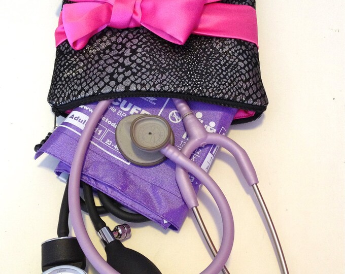 Medical Case W/ BOW Stethoscope and BP Cuff Case medical Etsy