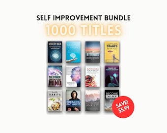 1000 Self Improvement Ebooks Bundle: Personal Development, Motivation (PLR Resell Rights) (Digital Download)