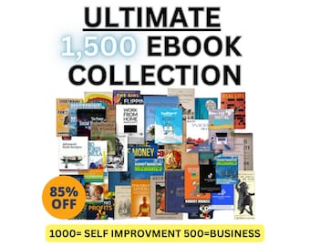 1500 PLR eBooks Bundle: Business, Finance, Self-Improvement (Instant Download)