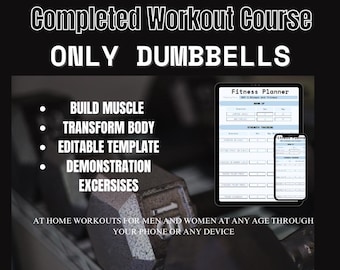 Editable Workout Planner: Completed Workout for Full Body, Demonstration Exercises, Guaranteed Results, Video Examples