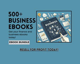 500+ Business eBooks Bundle: PLR, Finance, Marketing (Instant Download)