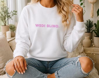 Felpa Wedi Blino in lingua gallese / Accogliente maglione minimalista in cotone stanco / Siwmper Cymraeg / Regalo per parlanti e studenti gallesi
