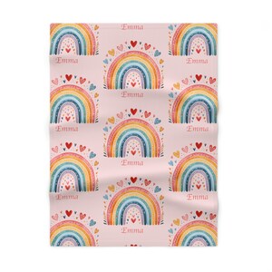 PERSONALIZED: Emma, Pink Soft Fleece Baby Blanket