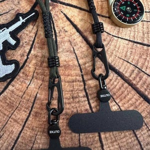 Tactical Paracord Phone Wrist Lanyard | Phone Case Connector Strap | EDC Wrist Loop | Phone Safety Strap | Alpha WolfLink Gear