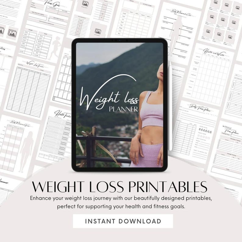 Ultimate Weight Loss Printable Planner Templates, Fitness Planner ...
