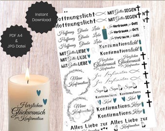 Kaars tatoeages bevestiging | PDF-sjabloon | Voor afdrukken | Voor waterglijbaan film ik kaars tatoeages bevestiging 2 | Het decoreren van taps toelopende kaarsen