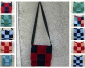 Velvet patchwork shoulder bag, medium large size bag, Unisex, Bohemian patchwork, gift, quilted cross body, hippie, 70s style, multicolor