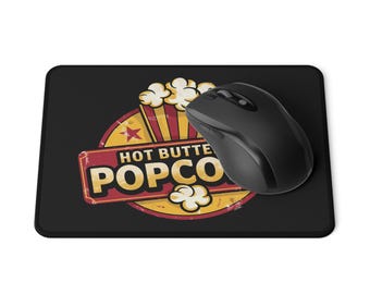 Hot Buttered Popcorn Gaming Mouse Pad: Non-Slip Desk Mat