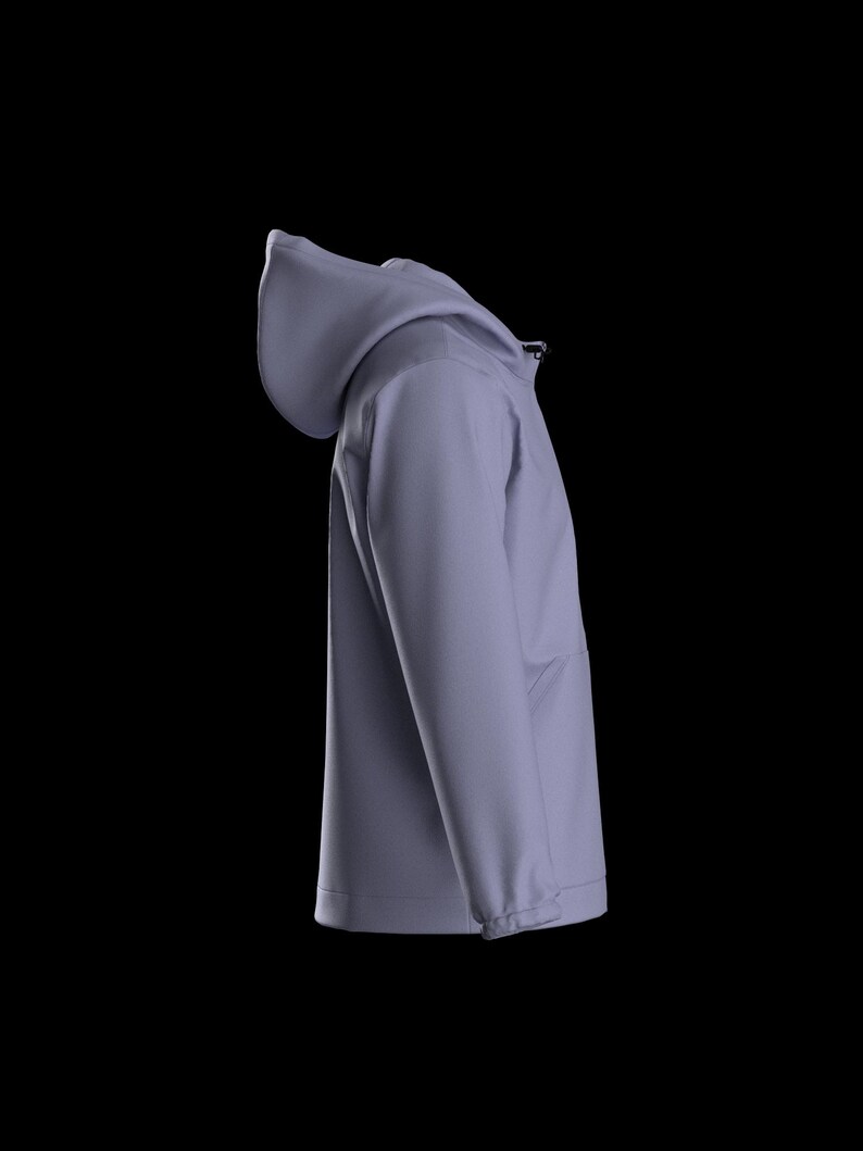 Makieta kurtki wiatrówki 3D dla Procreate | Clo3D Blender Garment | Model odzieży 3D zdjęcie 6