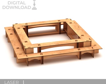 Cupcake Modular Stand Laser Cut File (svg, dxf, pdf, ai, crd)