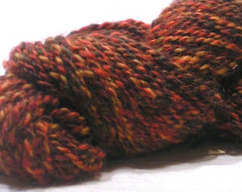 Yarn - Handspun - Mohair & Fine Wool - "Aztec"