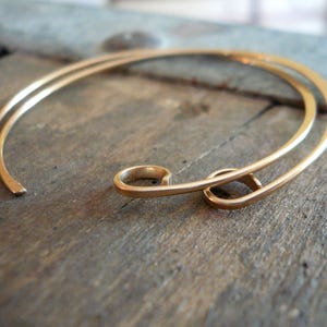 Shoals 14kt Yellow or Rose Goldfill Earwires Handmade. Handforged image 2