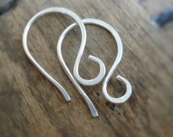 4 pairs of my Twinkle Sterling Silver Earwires - Handmade. Handforged