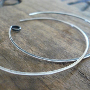Shoals Sterling Silver Earwires Handmade. Handforged. Oxidized & polished image 2