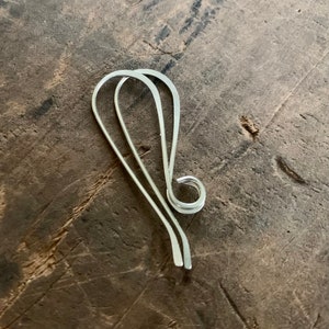 12 Pairs of my Solitaire Sterling Silver Earwires - Handmade. Handforged. Made to Order. Shiny Finish