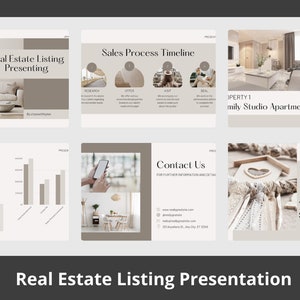 Real Estate Listing Presentation | Prelisting Packet Canva | Real Estate Marketing | Home Seller Guide |Buyer| Listing Packet | CMA Packet |