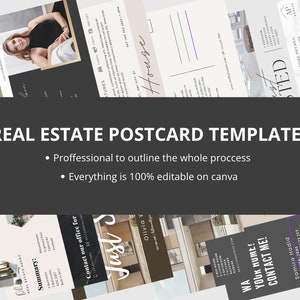 Editable Real Estate Post card Bundle Template, Farming Material, Real Estate Agent Marketing, Canva Template, Flyer, Mailer