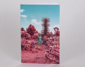 Alieno nel biglietto d'auguri di Joshua Tree