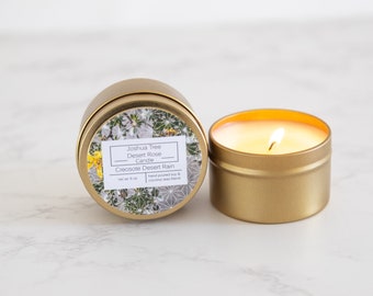 Creosote Essential Oil Candle: Joshua Tree Desert Scent (6 oz)
