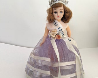 Miss Union Maid Vintage Doll AFL-CIO IUDTW, Collectible Doll, Beauty Queen Doll, Princess Doll, Display Doll