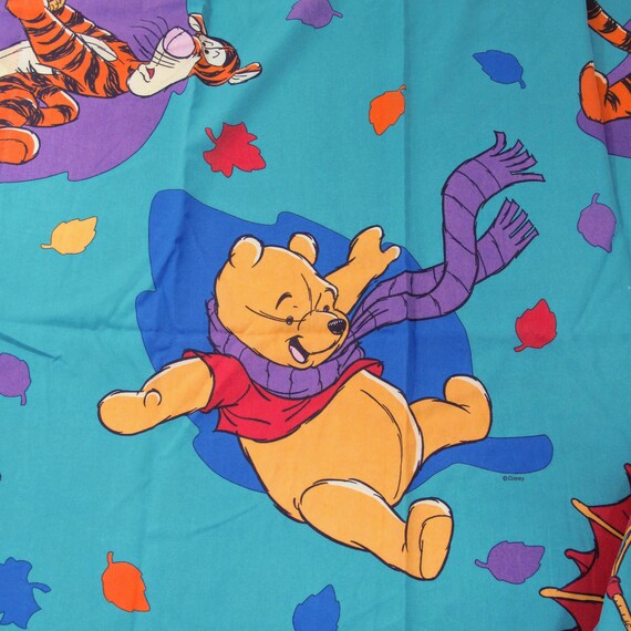 Vintage Disney Winnie The Pooh Curtain Panels 41 Wide Etsy