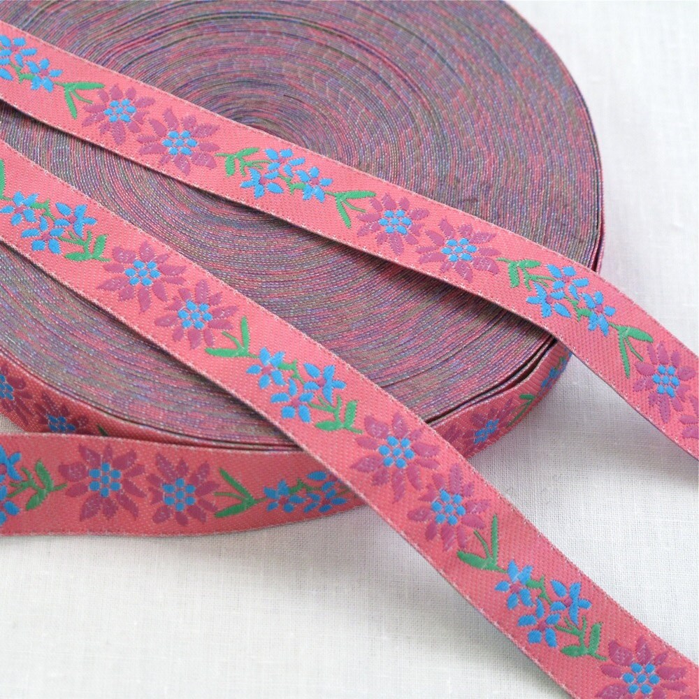 3 YDS Floral Sewing Ribbon Jacquard Trim Sewing Supplies Etsy