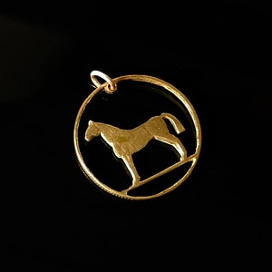 Hand Cut Coin Charm Or Pendant