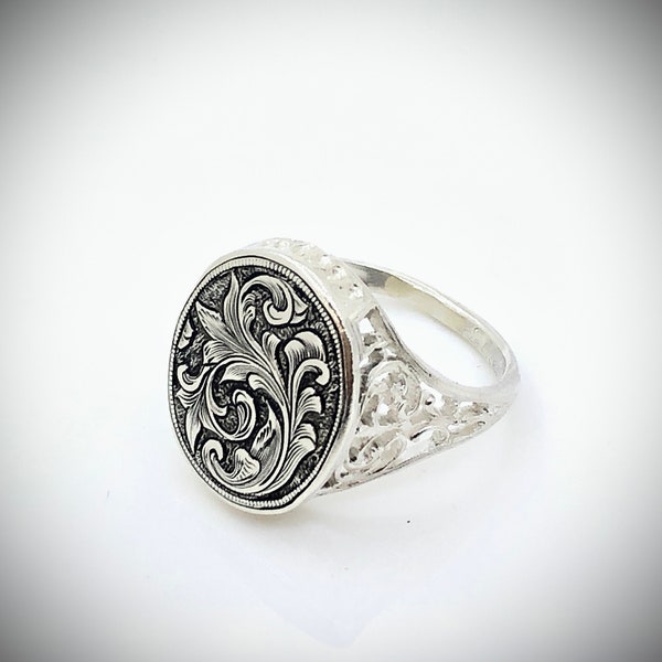 Scrollwork Ring Scrollwork - Etsy