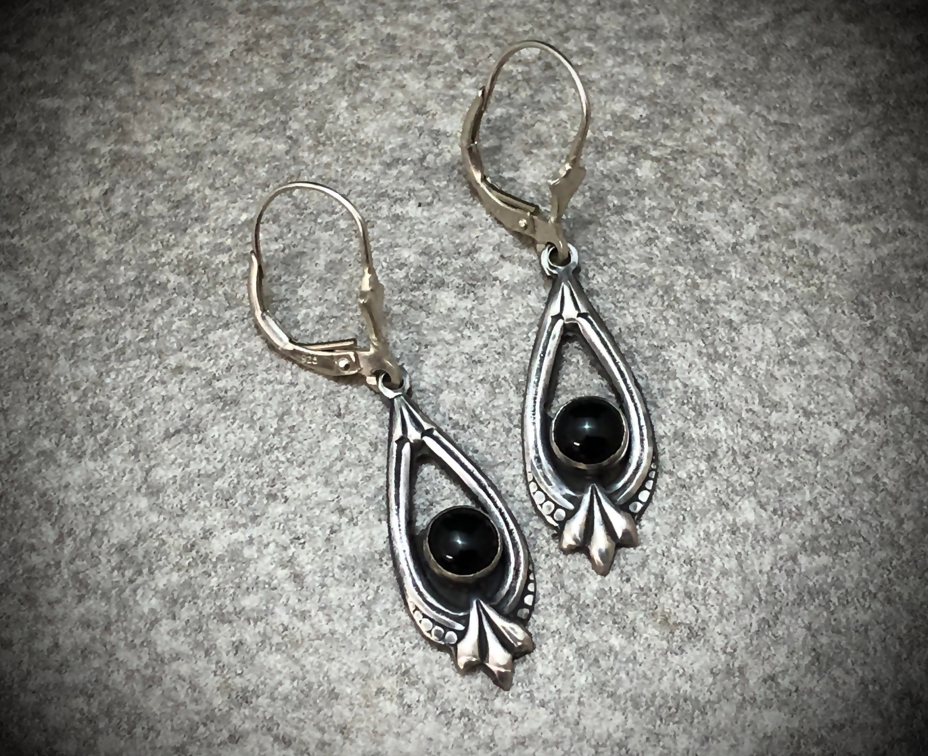 Hand Made Art Deco Inspired Sterling Silver Art Jewelry