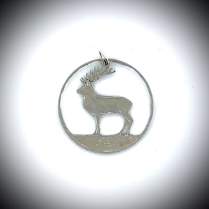 Hand Cut Coin Charm Or Pendant