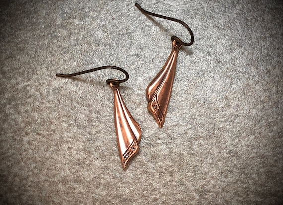 Etsy copper earrings new arrivals