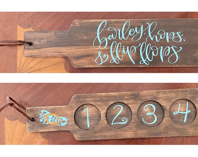 Beer Flight Serving Tray Sampler Wooden Flight Board Flight Etsy