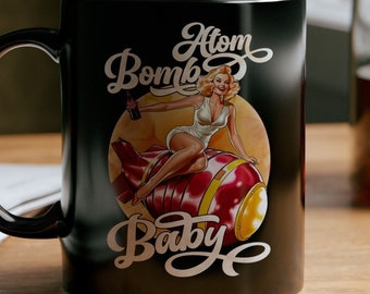 Fallout Atom Bomb Black Mug
